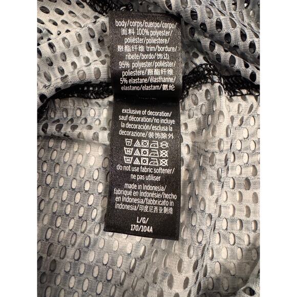 Victoria Sport Victoria's Secret Women's Black/White Swirl Mesh Hoodie Size L - Picture 5 of 6